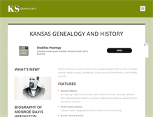 Tablet Screenshot of kansasgenealogy.com